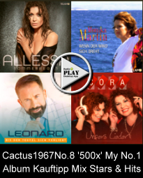 SaloonTV 500x My No.1 Album Mix • Cactus1967 My Private 'Chart' • Hannes Uttke present the CD/DVD-Shop by RADIO- & TVSALOON.COM